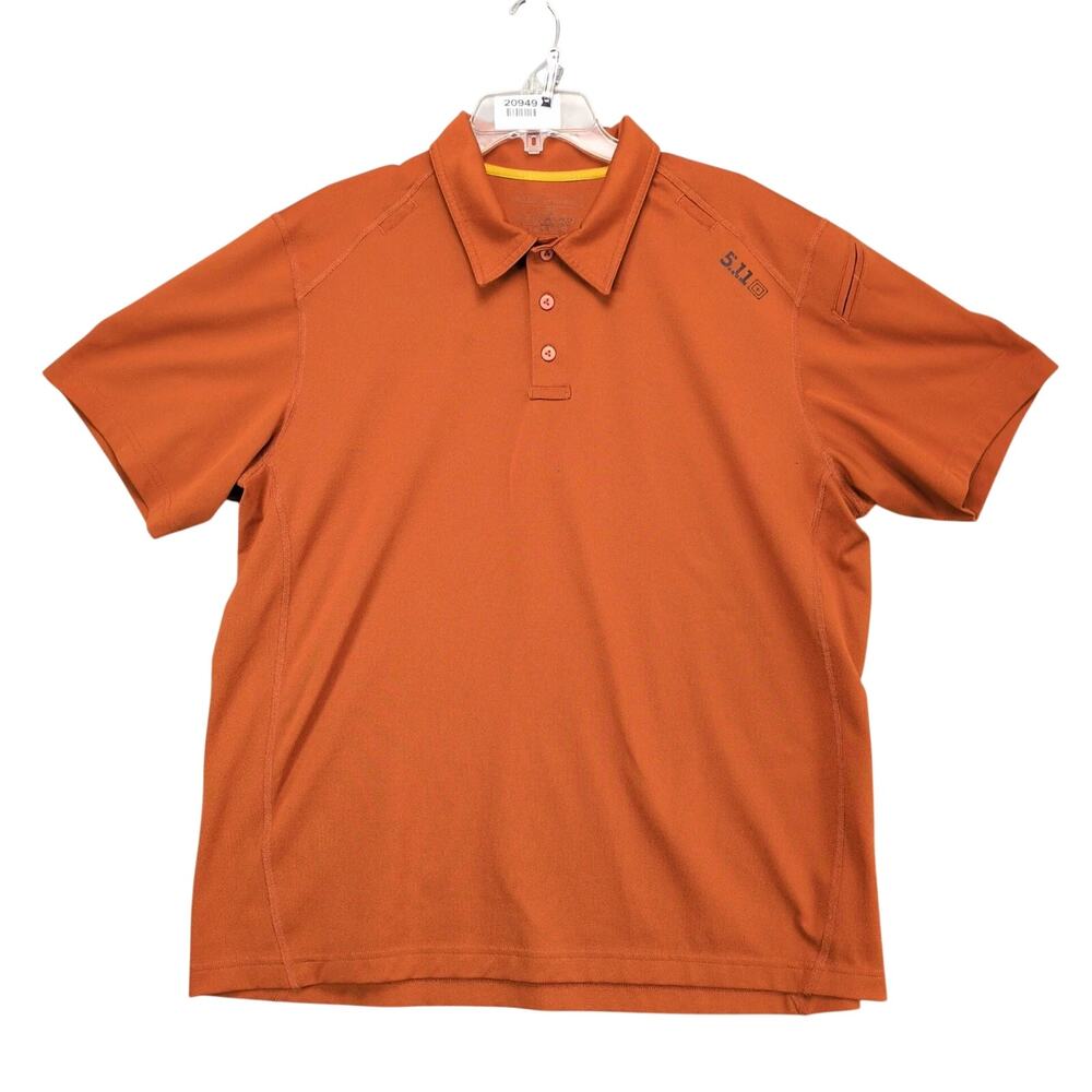 5.11 Tactical Short Sleeve Pursuit Polo Shirt Men's XL‎ Performance Terracotta
